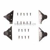 Zinc Alloy Retro Antique Bronze Jewelry Chest Wood Box Decorative Feet Leg Corner Support 4 Pcs 4.2x3cm Furniture Accessories thumbnail-2