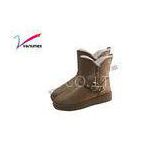 Comfortable Non slip thicker flat short boots clastic luxury