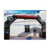 Giant Black Custom Inflatable Arch Outdoor Archway PVC LOGO Customized