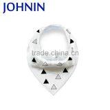 Promotion Unisex 4 Pack Triangle 33x30cm Bandana Baby Bibs For Sale thumbnail-3