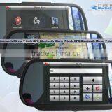 High Definition Bluetooth Handsfree 7 Inch GPS Mirror Navigation thumbnail-2