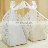 Butterfly Hollow Wedding Favour Box With Organza Ribbon Birthday Party Candy Boxes thumbnail-3