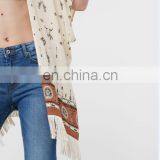 Fashion Hot Style Fringes Printed Tassels Caftan Ladies Kimono thumbnail-2