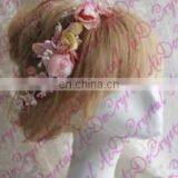 Aidocrystal Beautiful Light Pink Artificial Flowers Tiaras,flower Garland Headband thumbnail-5
