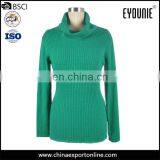 2016 New Fashion Long Slim Fit Turtle Neck Woman Sweater