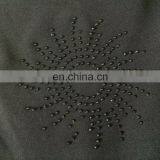 Black Lycra(Stretchable) + Velvet Diamond Stone Work Islamic Burqa / Casual Daily Wear Islamic Burkha thumbnail-5