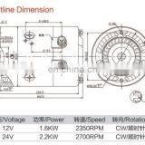 JINLE Brand 12V 1.6KW DC Motor For Hydraulic Pump thumbnail-5