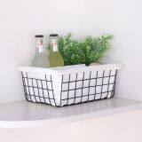 Black /White Storage Basket Display Basket Storage Metal Wire Food Storage Organizer thumbnail-2