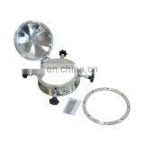 Sanitary SS 304 Flange Pressure 300mm Manhole Cover With Sight Glasses for Wine thumbnail-2