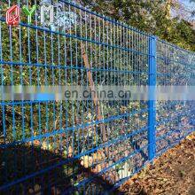 High Security Powder Coated Metal Double Wire Mesh Fence Panel thumbnail-4