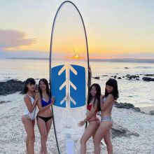 High quality clear paddle board made in LIMELIGHT