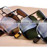 European Style New Model Metal Frame Over Size Frog Style Sunglasses With Glass Lens thumbnail-2