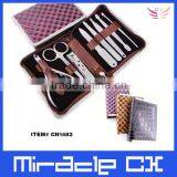 Purple and Black Bag Nail Manicure Set