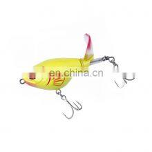 New 17g 75mm Artificial Bait Fishing Lures Whopper Plopper Topwater Popper Bass Pike Lure thumbnail-4