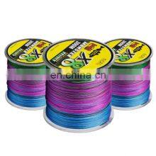 Factory Direct Sale Colorful 8 Strands pe Braided Carp Fishing Line 300m Polyethylene Braided Wire Fishing Line