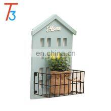 Home Decoration Unfinished Wooden House Shape Wall Shelf