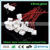 Waterproof Ip65 15cm Extend Cable 10mm 2pin One Clip PCB FPC Solderless Connector for SMD 5050 LED Strip Light thumbnail-6