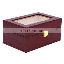 Custom High Quality Wood Luxury Three-compartment Watch Case thumbnail-2