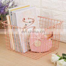 Wire Storage Baskets for Organizing Metal Wire Freezer Organizer Bins With Handles Large Pantry Baskets thumbnail-5