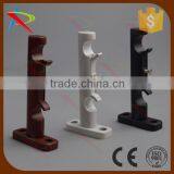 Wall Install Curtain Pole Double Bracket With Surface Wooden Plated thumbnail-5