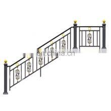 Welded Black Garden Fence Aluminum Small Villa Border Outdoor Panels Aluminum Decorative Metal Garden Fences Classic Style Fence