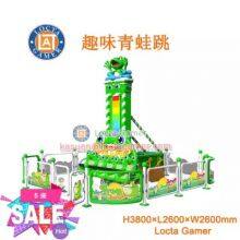 Guangdong Zhongshan Tai Le play children indoor and outdoor jumper lift tower mini fun frog jump playground