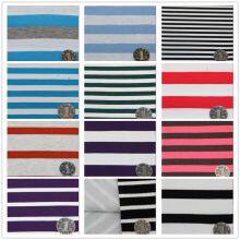 A Large Number of Stock Knitted Cotton Spandex Striped T-shirt Fabric is Supplied All Year Round thumbnail-4
