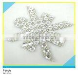 Hot Fix Crystal Rhinestone Applique Heart Shape Shiny Rhinestone Patch 11x21.5cm thumbnail-6