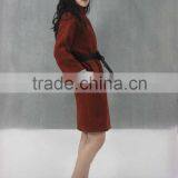 2015 Fashion Outdoor Fashion Winter Women Long Cotton Coat Wool Coats Wholesale for Women thumbnail-3