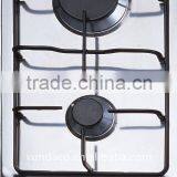 2 Burner Stainless Steel Built in Gas Hob