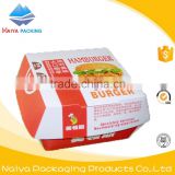 China supplier custom take away cardboard burger box