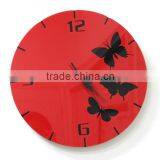 ACC2010 DIY Butterfly Circle Acrylic Clock for Decoration thumbnail-1