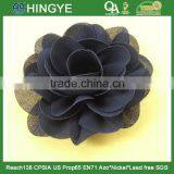9cm High Quality Chiffon Rosette in Black Color For Ladies --- M109 thumbnail-1
