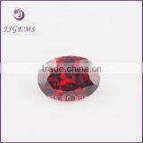 Top Quality Oval Shape Garnet Korean Cubic Zirconia for Jewelry