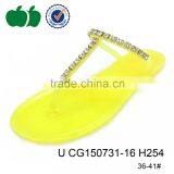 2015 Popular Beuatiful Lady Cheap Pvc Slipper With Diamond thumbnail-4