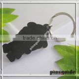 Factory Eco-friendly Rubber Custom Full House Shape Keychain For Personal Decoration