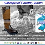 Waterproof Country Boot Sailing Boot Riding Boot Genuine Leather