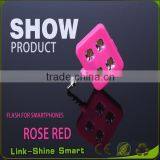 Portable Mini 4 LED External Flash Fill Light Selfie Lamp For IPhone 6 thumbnail-4