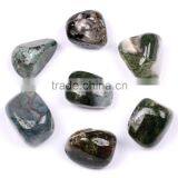 20mm green moss agate tumbled stones