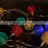Xmas 10LED Colourful Mini Metal Ball Light Chain thumbnail-1