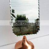 Designed Round Ball Base Rose Gold Rectangle Mirror Table Mirror Desktop Makeup Mirrors thumbnail-1