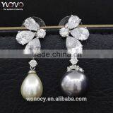 2016 New Model Silver Zirconia Earrings Jewelery Latest Design Of Pearl Earrings thumbnail-2