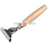 Classical 3blade Wooden Handle Shaving Razor thumbnail-3