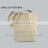 2014 manufacture custom 120g natural cotton carry handle bag