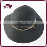 Wide Brim Floppy Style With Metal Decoration Felt Hat thumbnail-3