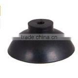 1 1/2 Dia. x 5/8 Height, Hollow Neck W/8-32 Insert, Color - Black, Suction Cup thumbnail-1