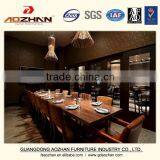 Modern Hotel Furniture French Style Solid Oak Dining Table With Chair