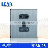 High glade metal wall socket