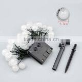 Solar Outdoor String Lights 19.7 ft 30 LED Warm White Crystal Ball Christmas Globe Lights for Garden Path, Party, Decoration thumbnail-2