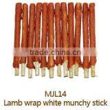 Lamb Wrap White Munchy Stick MJL14 Private Label Dry Brand Pets Food and Dogs Dental Treats Chew Snacks Suppliers